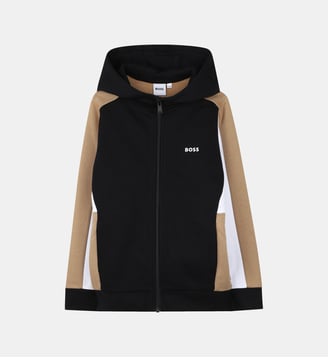 Cardigan con cappuccio - BOSS Kidswear - Black
