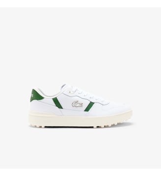 Chaussures de golf T-Clip Golf Homme en cuir - Lacoste - Blanc et vert