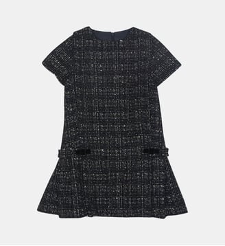 Robe -  tweed col rond - Tartine Et Chocolat - Noir