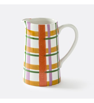 Carafe faïence avec motifs carreaux - La Redoute Interieurs - Multicolore