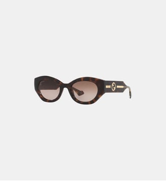 Lunettes de soleil Rond GG1553S - Gucci - Marron