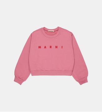 Sweat-shirt col rond avec logo Marni