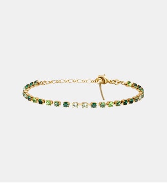 Bracelet chaînette ajustable   - Precious - Satellite - Vert