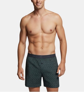 Boxershort avec boutons d'homme en Lyocell - Impetus - Bleu marine