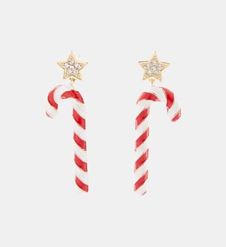 Boucles d'oreilles Noël sucre d'orge - Balaboosté - Rouge