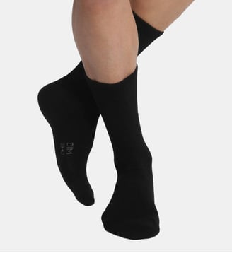 Lot de 2 Paires de Mi-Chaussettes Coton Outdoor - Dim - Noir