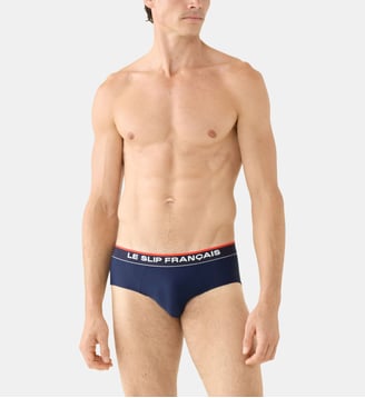 Slip de sport bleu marine Le Slip Francais