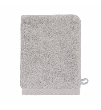 Gant de toilette uni en coton biologique, 650gr/m², ESSENTIEL - Alexandre Turpault - Gris carrare