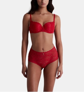 Culotte taille haute - Aubade - Rouge
