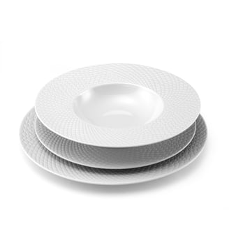 Service de vaisselle 18 pièces - Médard de Noblat - Blanc