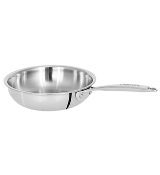 Mini poêle inox Castel'Pro fixe - Cristel - Argenté brillant
