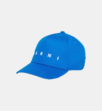 Casquette de baseball en gabardine avec logo - Marni - Bluette légère