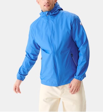 Veste à capuche paquetable Manille - Jott - Bleu