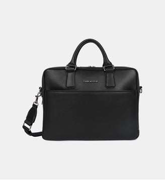 Porte documents Gentlemen Harry en cuir - Lancaster - Noir
