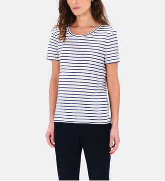 T-shirt tpenny - Motif rayures - Coupe droite - Caroll - Bleu turquoise