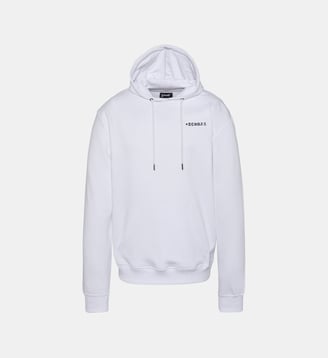 Sweatshirt imprimé USA à capuche - Schott - Blanc
