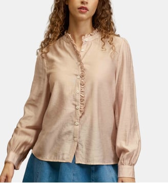 Blouse manches longues col mao imprimé à rayures BOYA La Petite Etoile