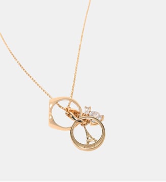 Collier doré avec détails bagues - Maje - Doré