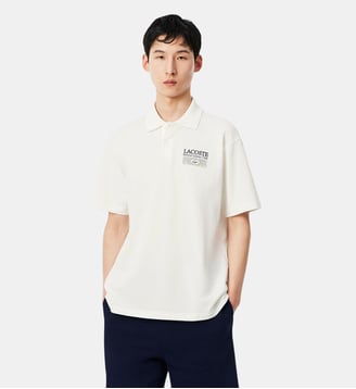 Polo Petit Piqué Édition Roland-Garros - Lacoste - Blanc