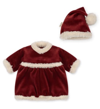 Robe de Noël pour poupée - Konges Slojd - Rouge