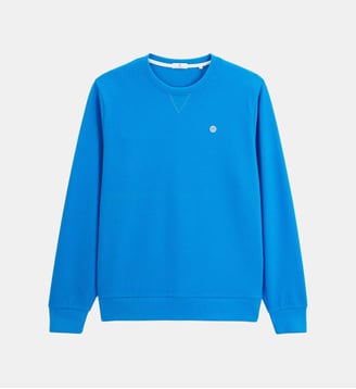 Sweat col rond French Rib - Serge Blanco - Bleu vif