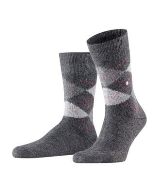 Chaussettes Preston Fibre artificielle Opaque - Burlington - Anthracite