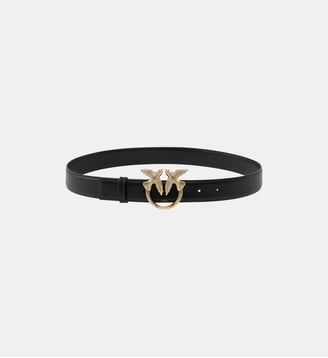 Ceinture en cuir à boucle bijou love birds 2,5 cm Pinko