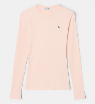 TEE-SHIRTS COL ROND FEMME ADULTE MAILLE:. - Lacoste - Rose