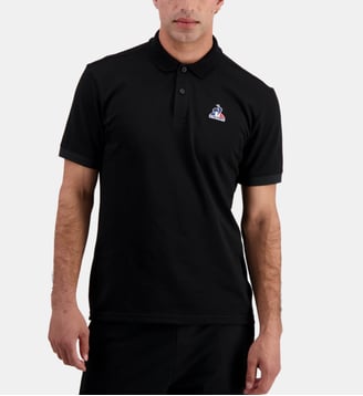 Polo droit signature - Le Coq Sportif - Noir