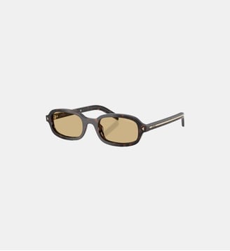 Lunettes de soleil Ovale PR D06S - Prada - Écaille de tortue racine