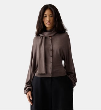 Le Cardigan Losange - Jacquemus - Brown