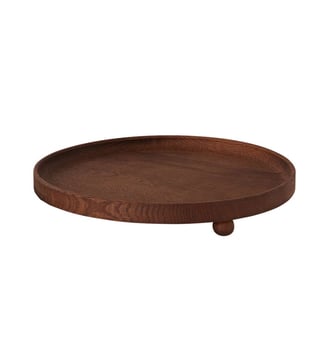 Plateau en bois plateau rond - OYOY - Marron