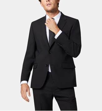 Veste de costume en laine mélangée regular Damians-S - Digel - Noir