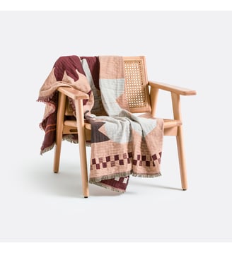Plaid jacquard frangé - La Redoute Interieurs - Multicolore