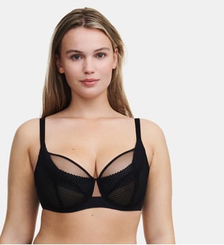Soutien-gorge emboîtant en dentelle - Chantelle Pulp - Noir