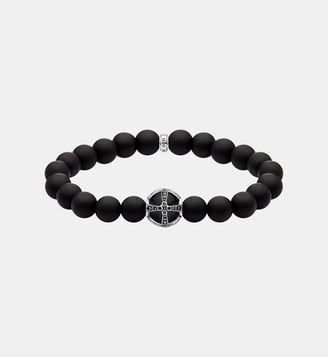 Bracelet Croix noir - Thomas Sabo - Argent