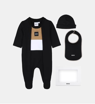 Ensemble pyjama, bonnet et bavoir - BOSS Kidswear - Black