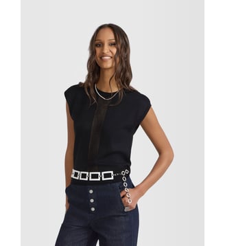 ceinture Aure en acetate blanc - Agnès b. - Blanc