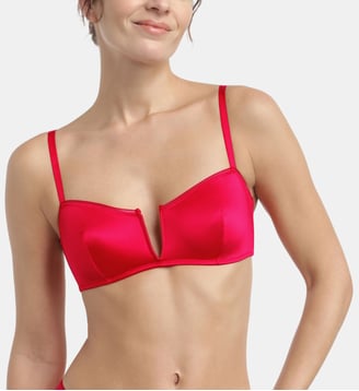 Soutien-gorge corbeille microfibre satinée Dim Cheri - Dim - Rouge