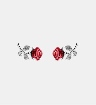 Clous d'oreilles Roses Romance - Thomas Sabo - Argent