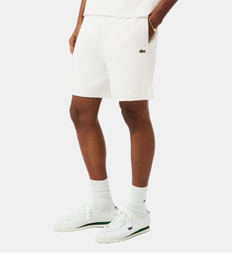 Short maille bouclette - Lacoste - Blanc