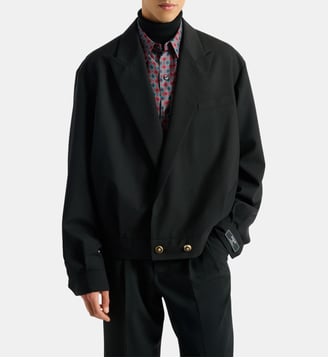 Veste 2 boutons en laine - Balmain - Noir