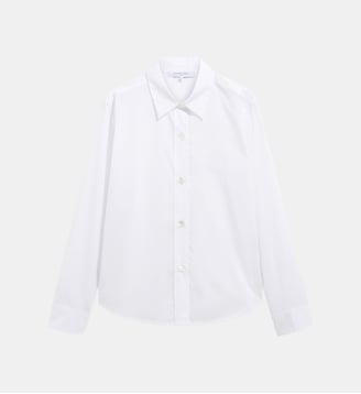 Chemise en popeline à blason - LUMA - Gerard Darel - Blanc