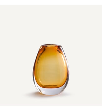 Vase en verre soufflé bouche, H20 cm AM.PM