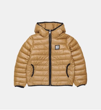 Doudoune avec capuche - Diesel Kids - Brun cacao