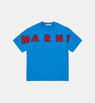 T-shirt avec logo brodé - Marni - Bluette légère