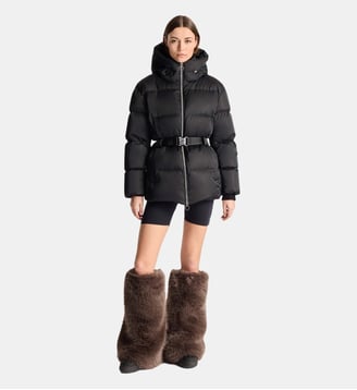 Doudoune melisan col capuche coupe oversize - Fusalp - Noir
