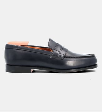 Mocassin oake - cuir lisse - Bowen - Bleu
