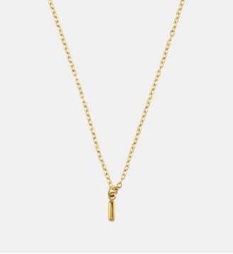 Collier à pendentif lettre I acier inoxydable - Balaboosté - Doré
