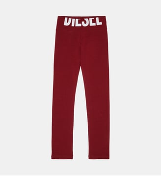 Leggings avec ceinture logotée - Diesel Kids - Bordeaux